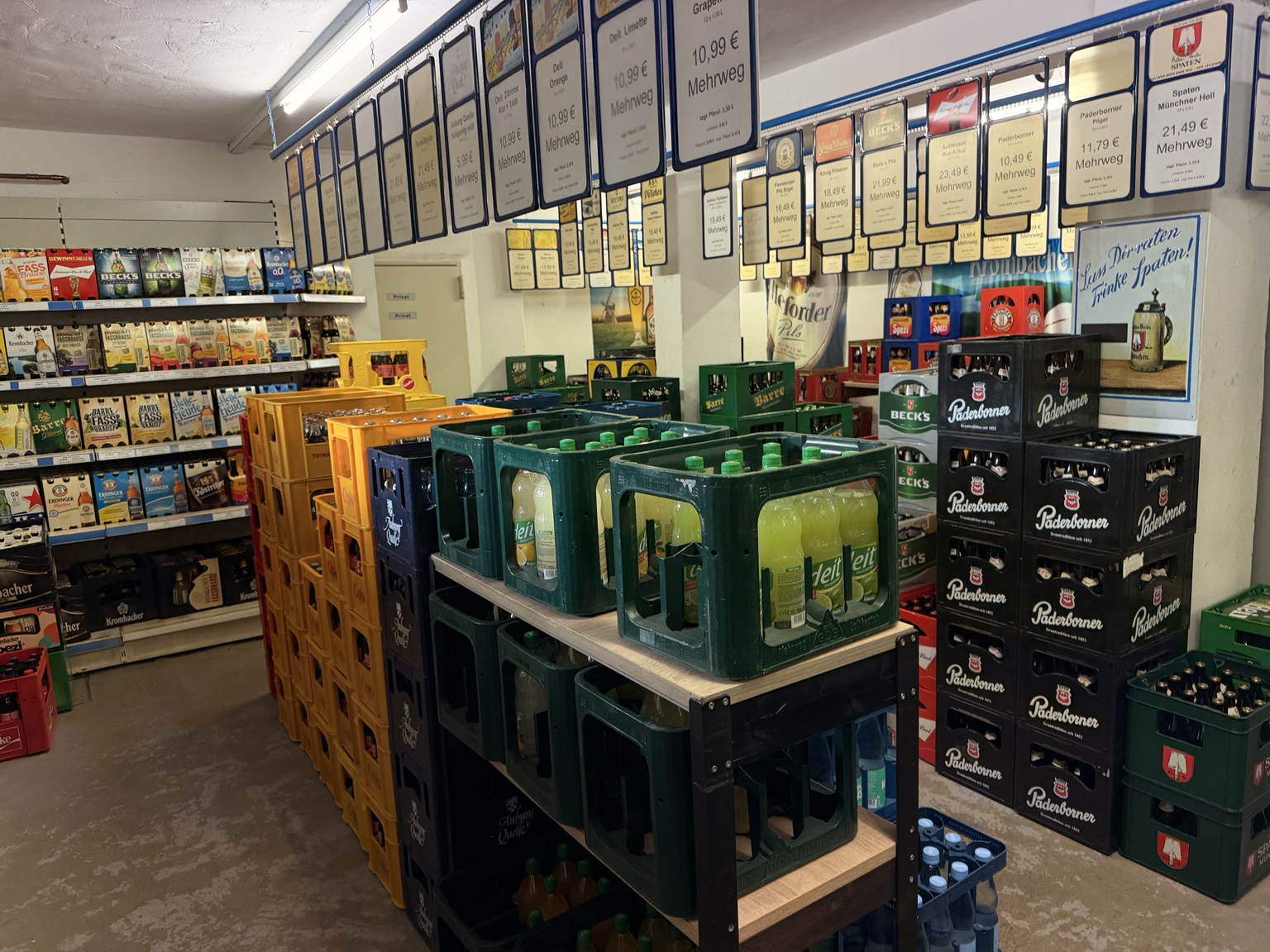 Getränkekisten im Markt